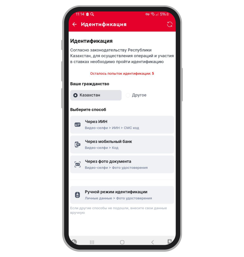 Варианты верификации