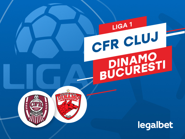 Karbacher: CFR Cluj - Dinamo Bucureşti: cote la pariuri şi statistici.