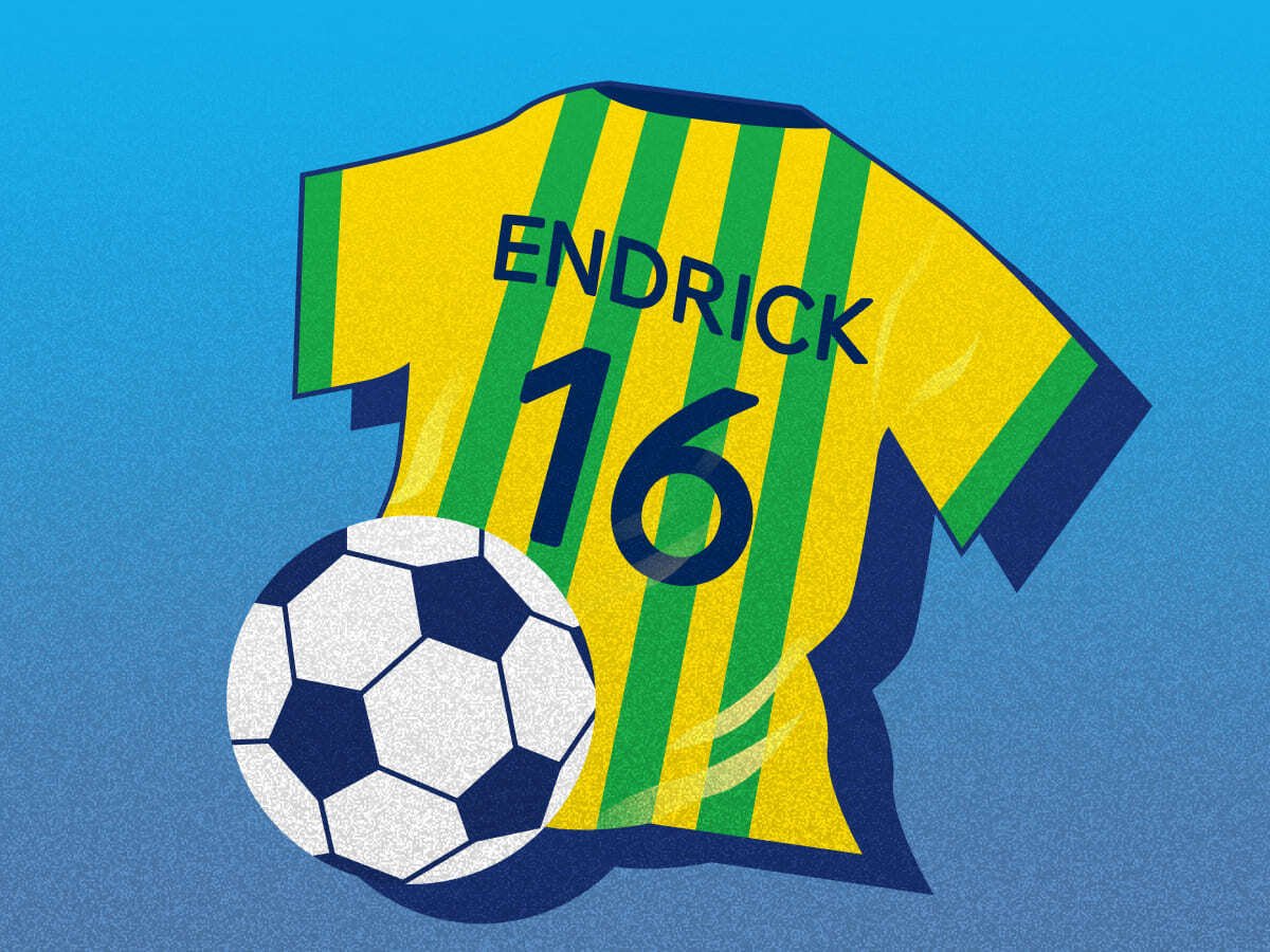 Legalbet.com.br: Endrick saiu do Real Madrid por causa da Copa de 2026 e não se arrependeu.