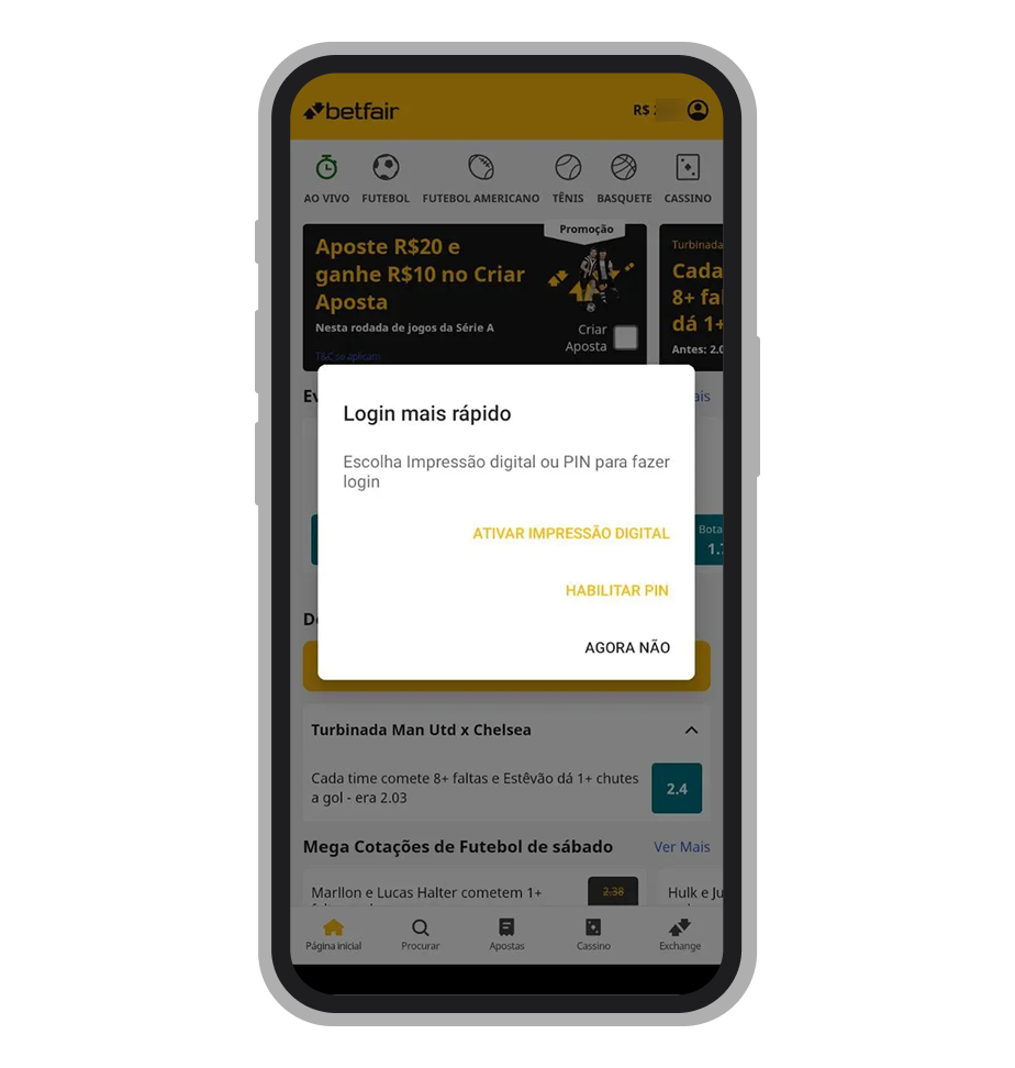 Acesse a sua conta e configure o login automático