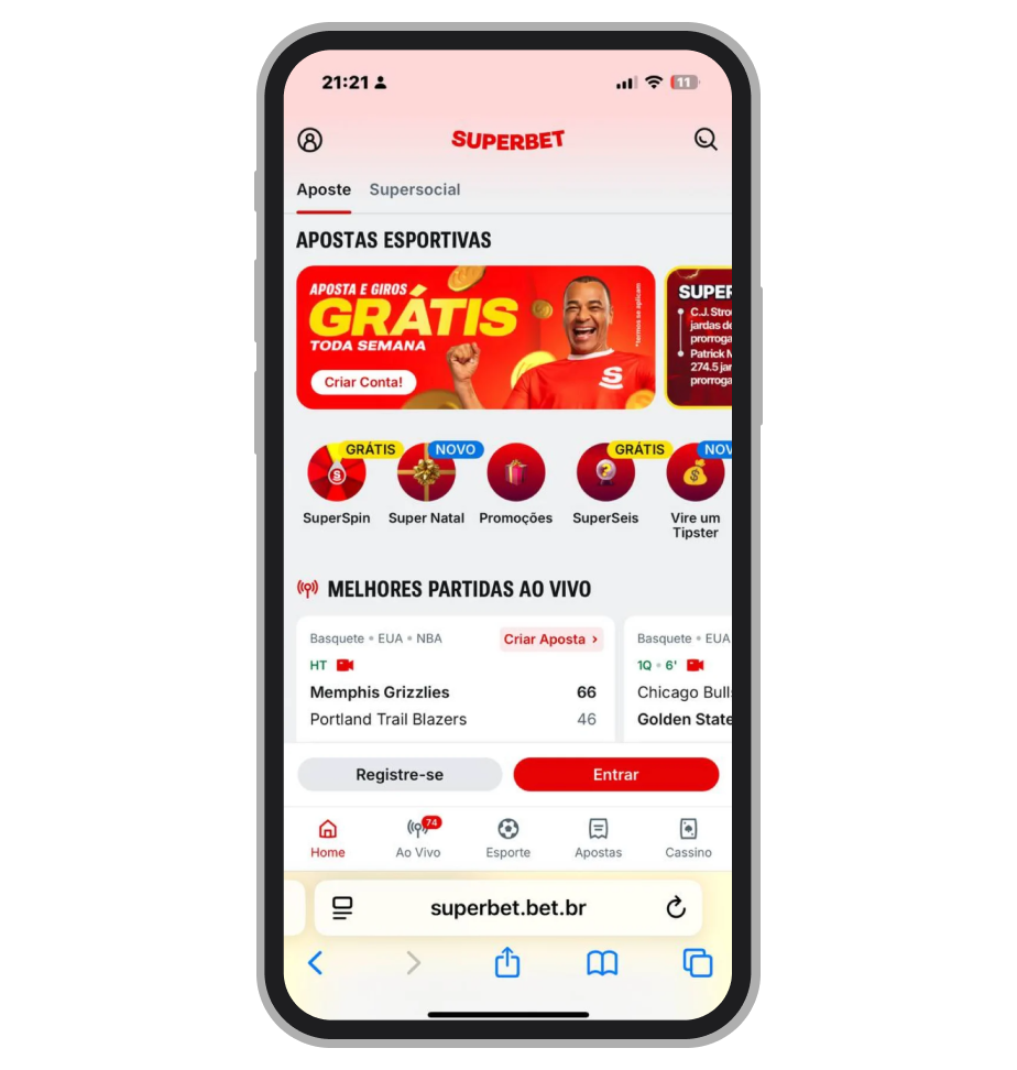 Site de apostas Superbet