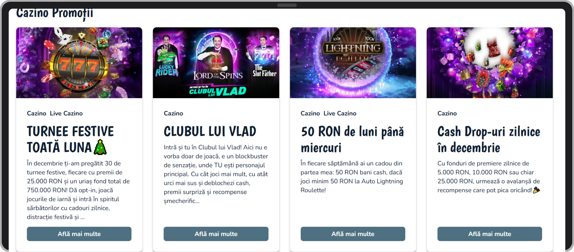 Promoții Vlad Cazino