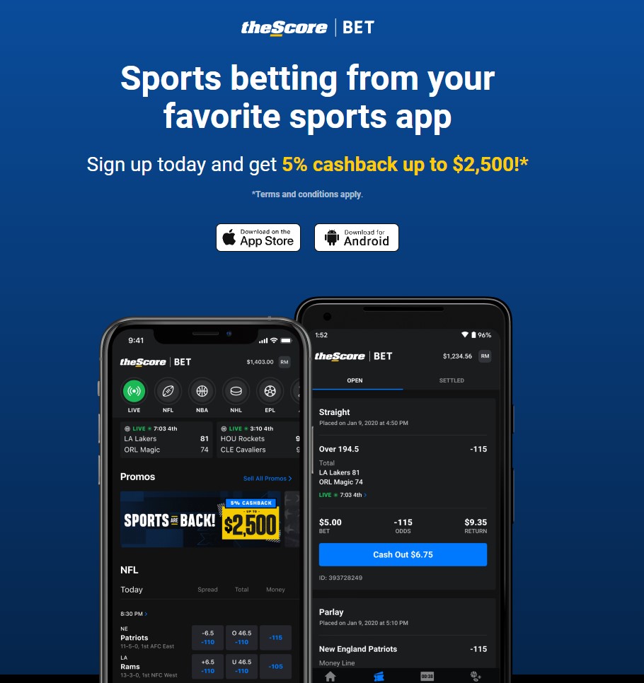 scores with its bet on sports