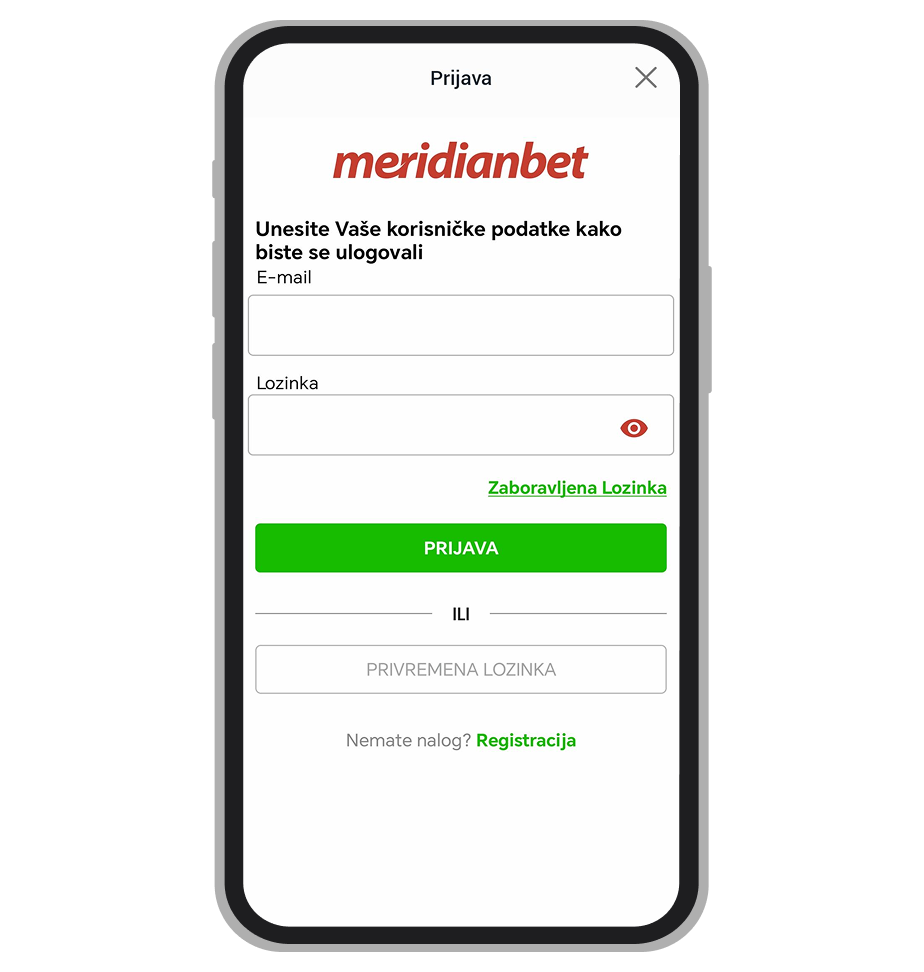 MeridianBet prijavi se