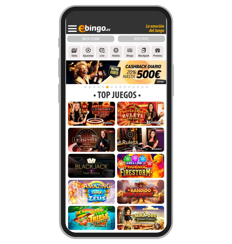 eBingo. Inicio