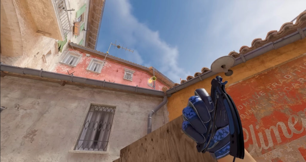 Молик в точку между коробками B1 и B2