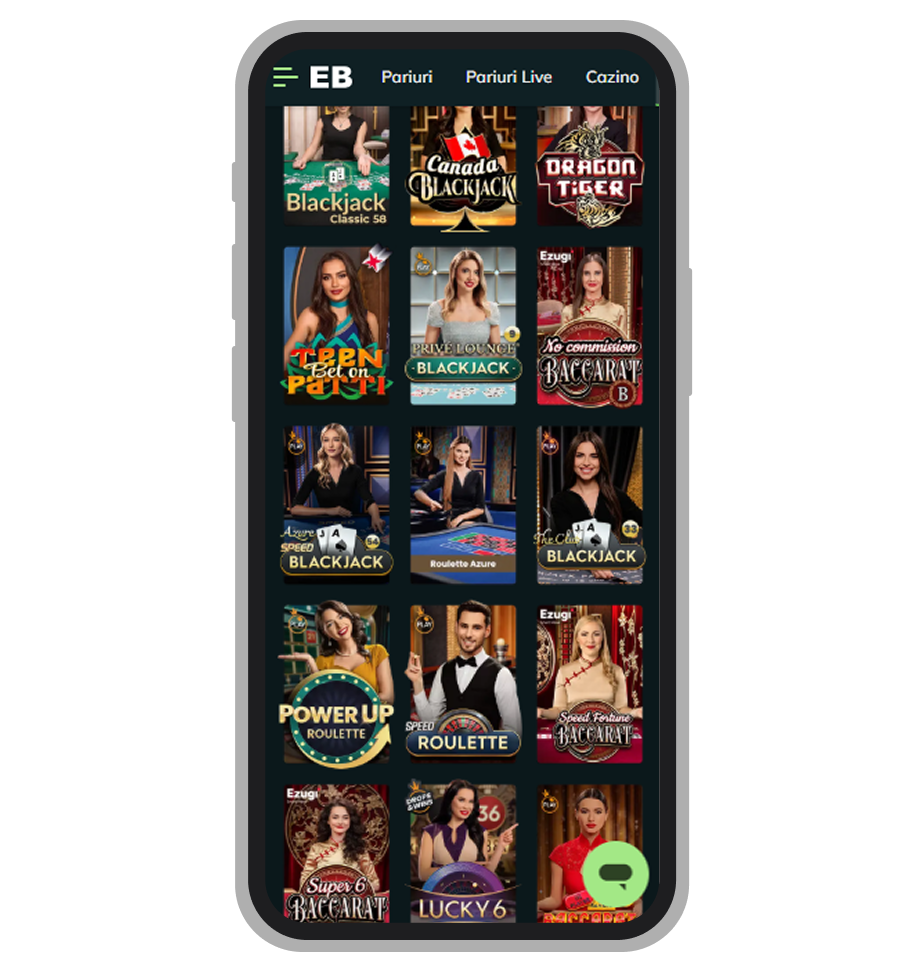 Cazinou live Excelbet