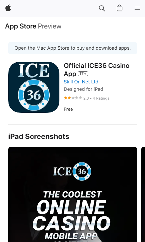 ICE36 App for iOS