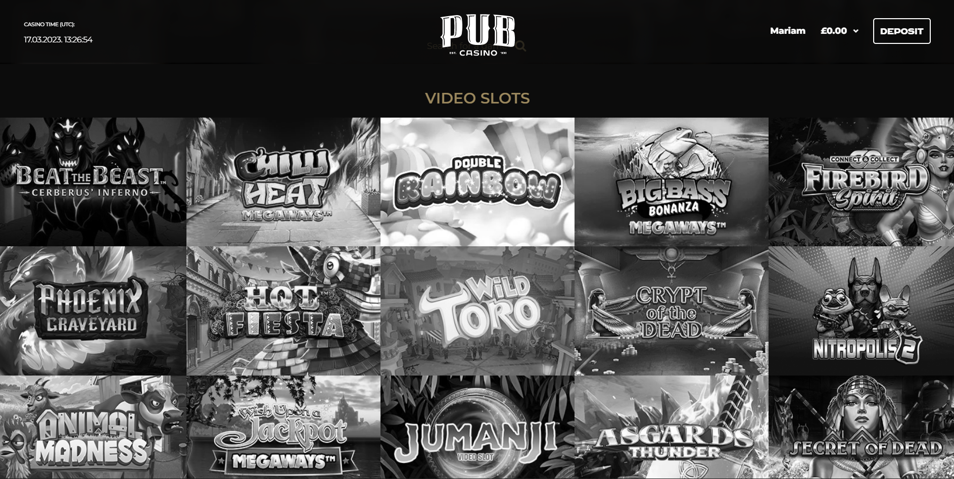 PubCasino slot games