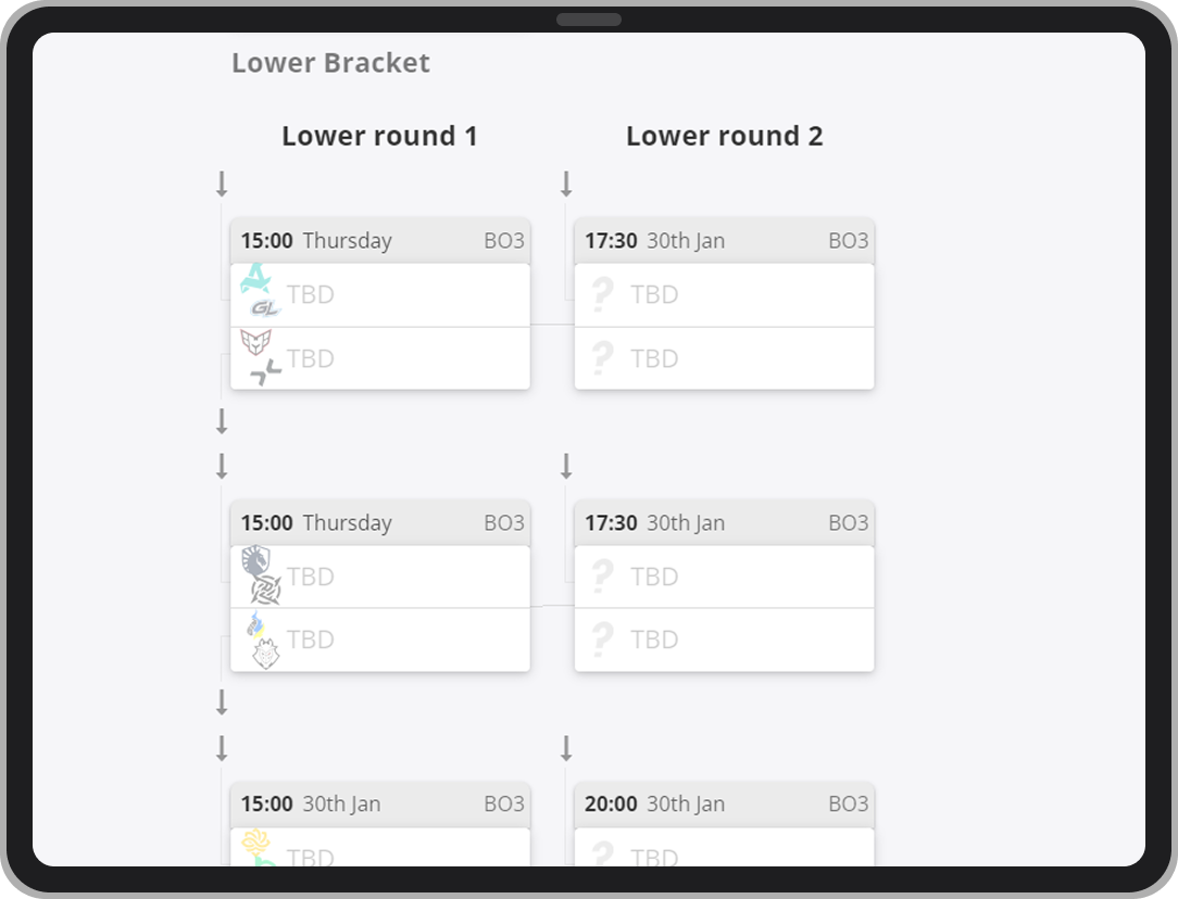 Нижняя сетка