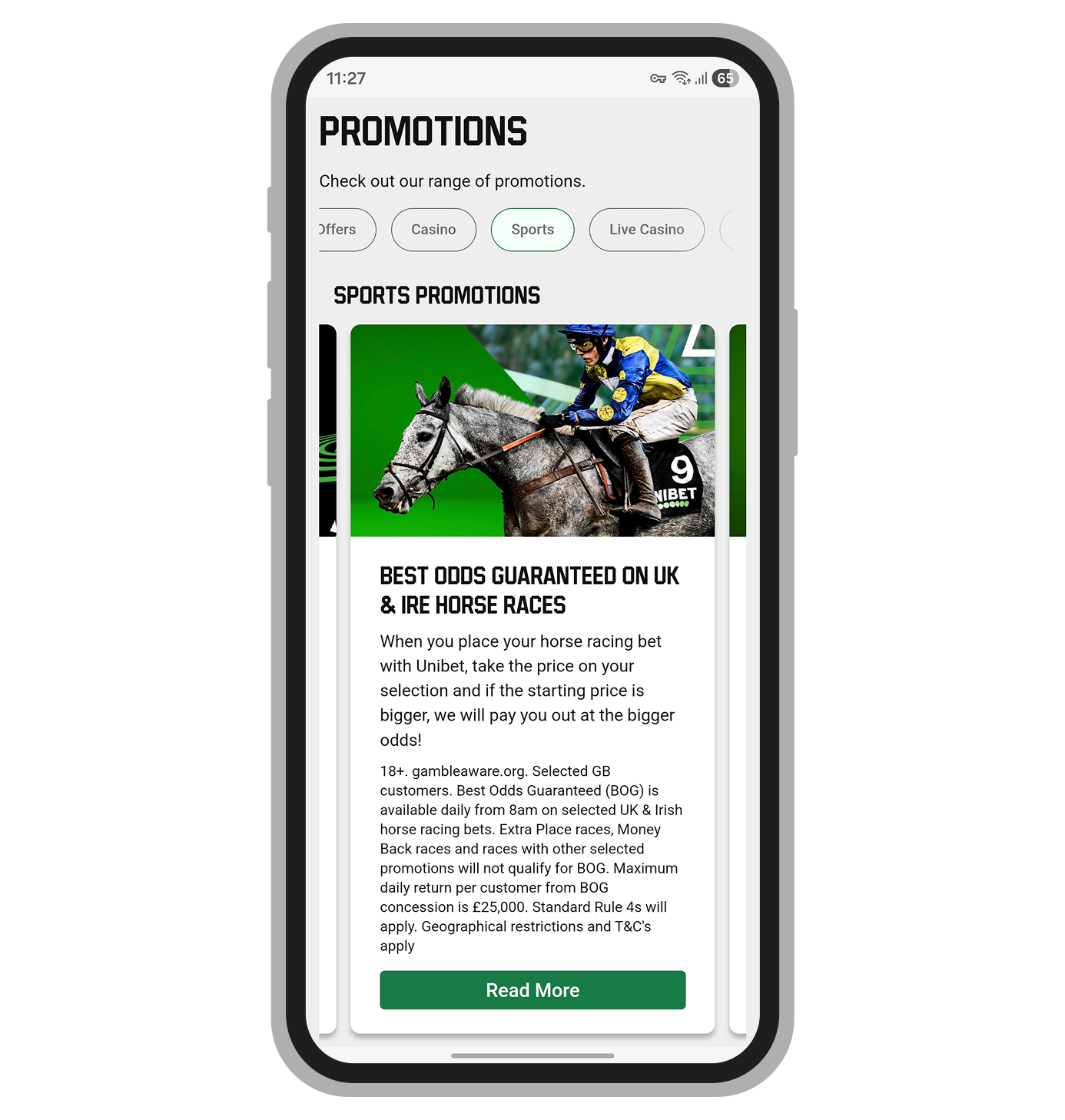 Unibet Best Odds Guaranteed