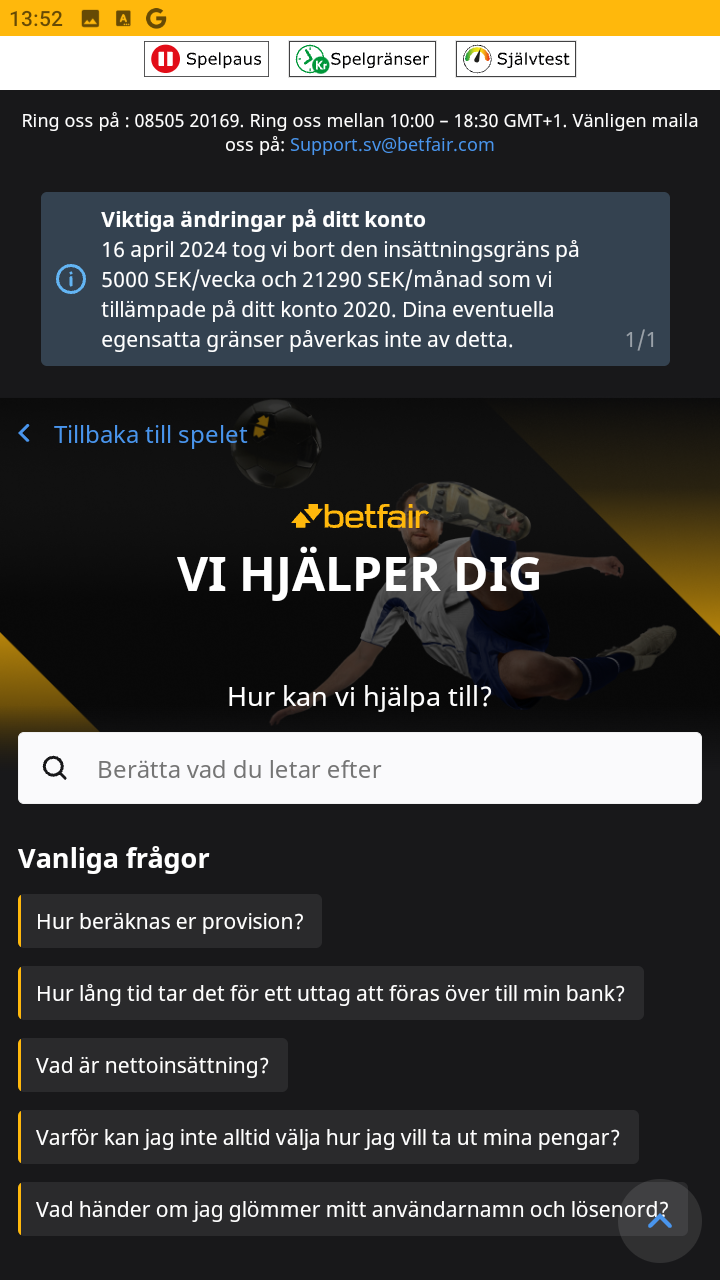 Hjälpcenter