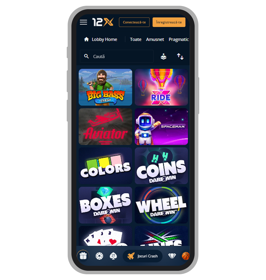 Jocuri crash la 12xBet