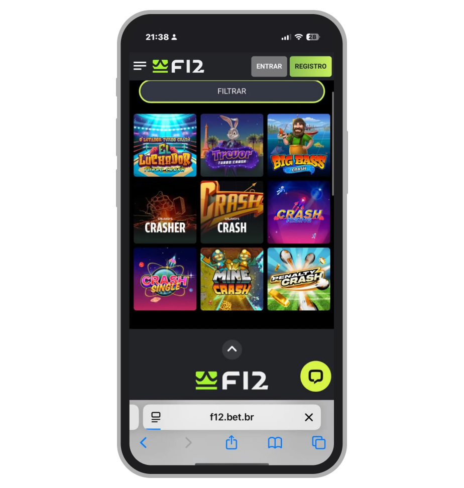 Seleção de Crach Games na F12