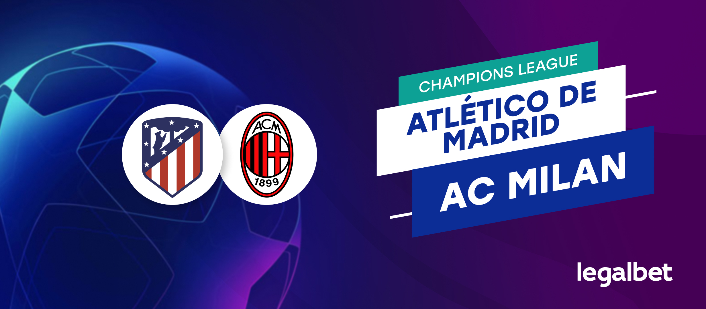 Apuestas y cuotas Atlético de Madrid - AC Milan, Champions League 2021/22