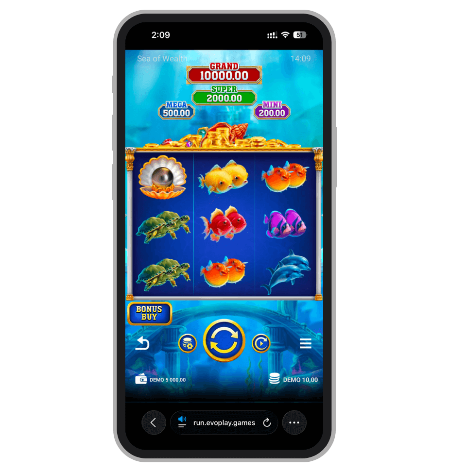 Sea of Wealth джекпот