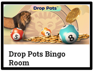 LeoVegas Drop Pots Bingo Room Promotion.