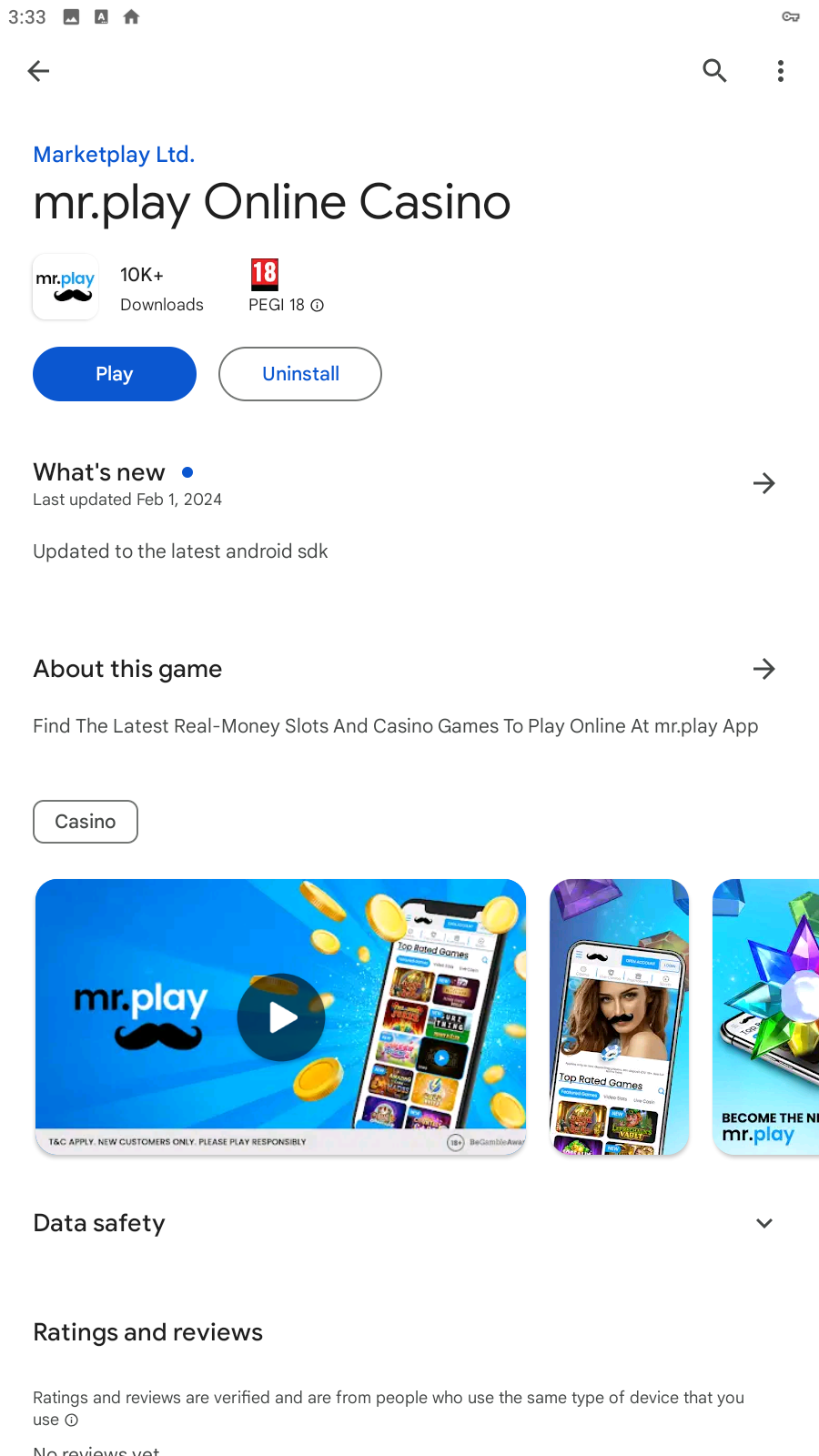 Mr.Play i Play Store 