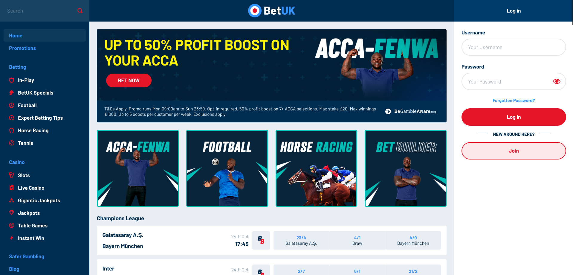 How to claim the Bet UK sign up offer