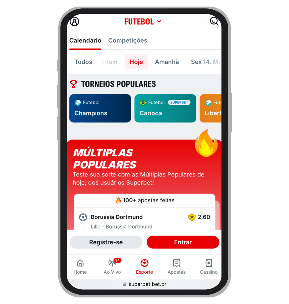 Apostas esportivas — futebol