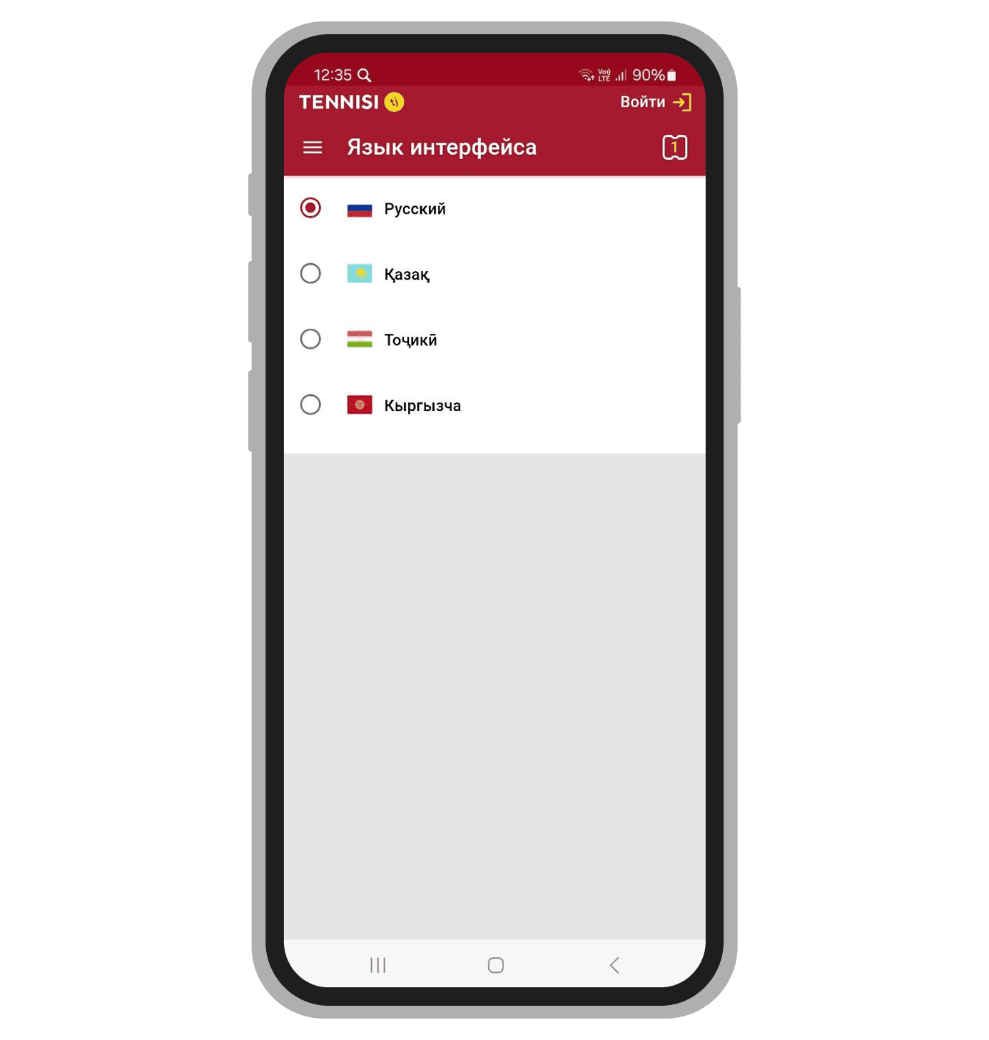 Язык интерфейс