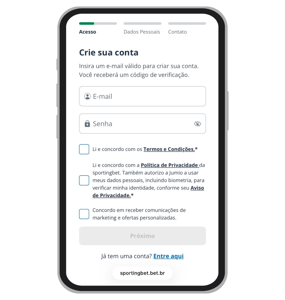 Formulário de cadastro