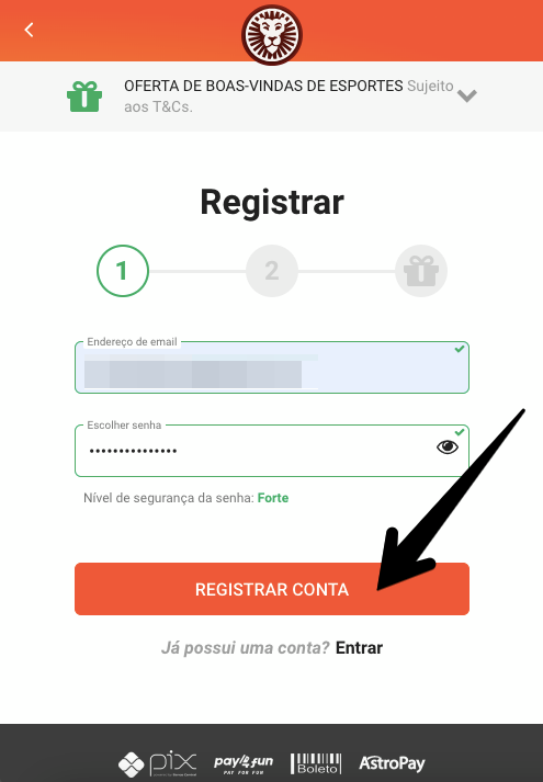 Formulário de cadastro