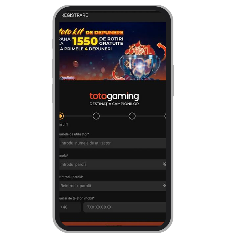 Formular înregistrare (a treia parte)