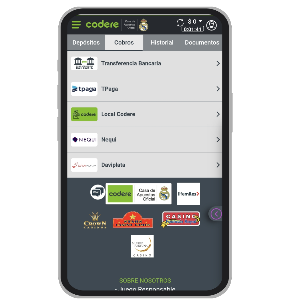 Retiros App Codere