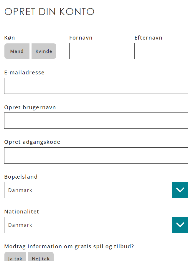 Registreringsformular