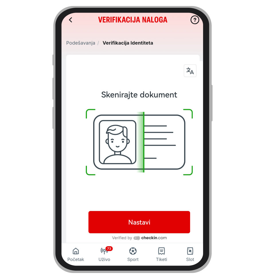 Otpremanje dokumenata za verifikaciju