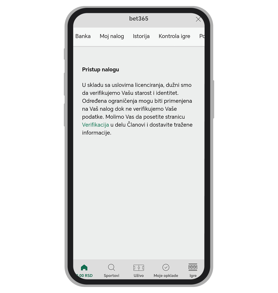 Bet365 isplata na tekući račun