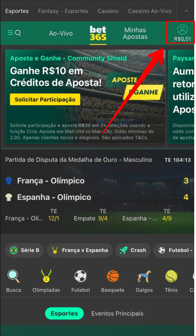 Clique no icone de bate-papo online