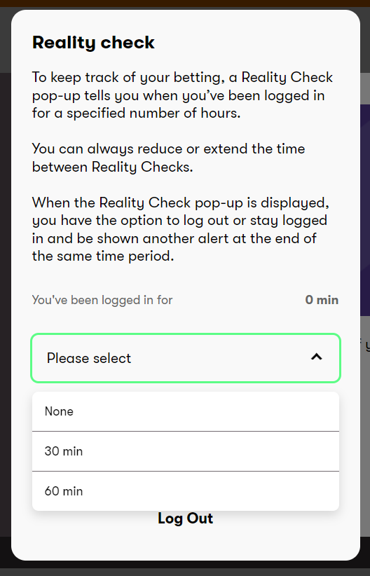 Set up the time of being logged in