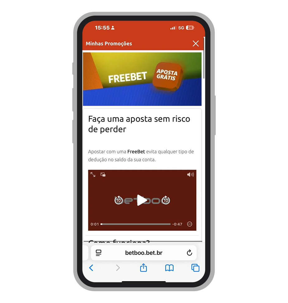 FreeBet na Betboo para realizar uma aposta grátis sem risco