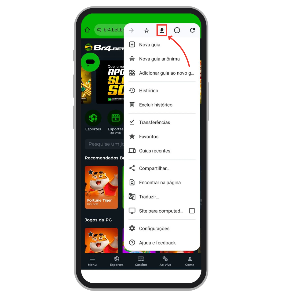 Toque em “Instalar app”