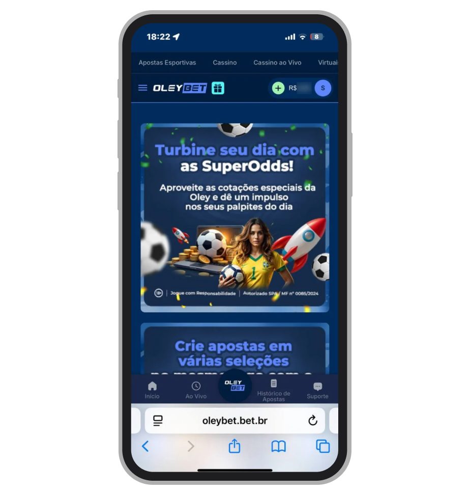 Promoções da Oleybet