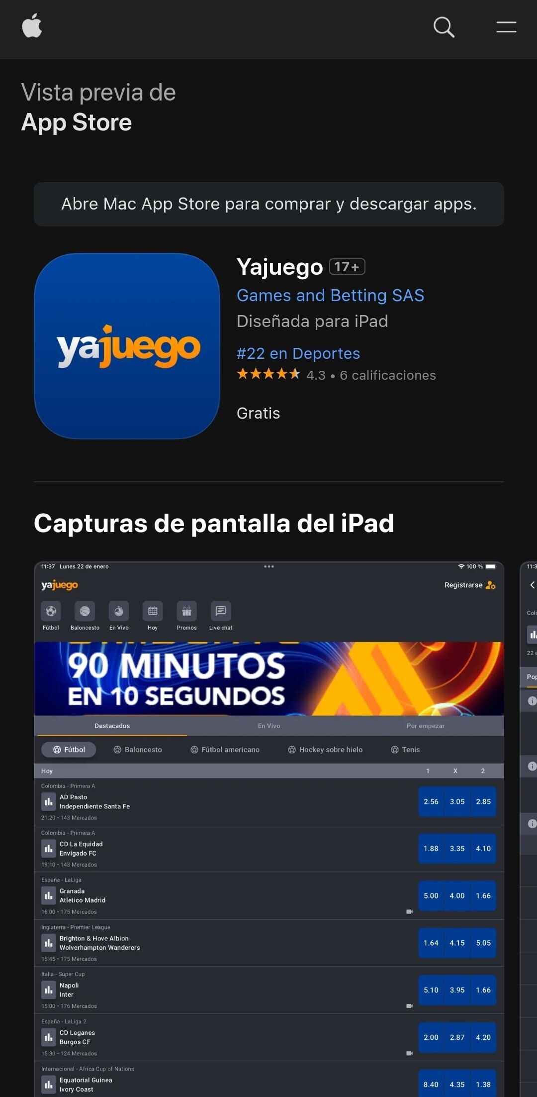 Yajuego App Store