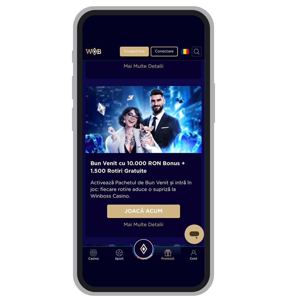 Bonus de bun venit la casino WinBoss