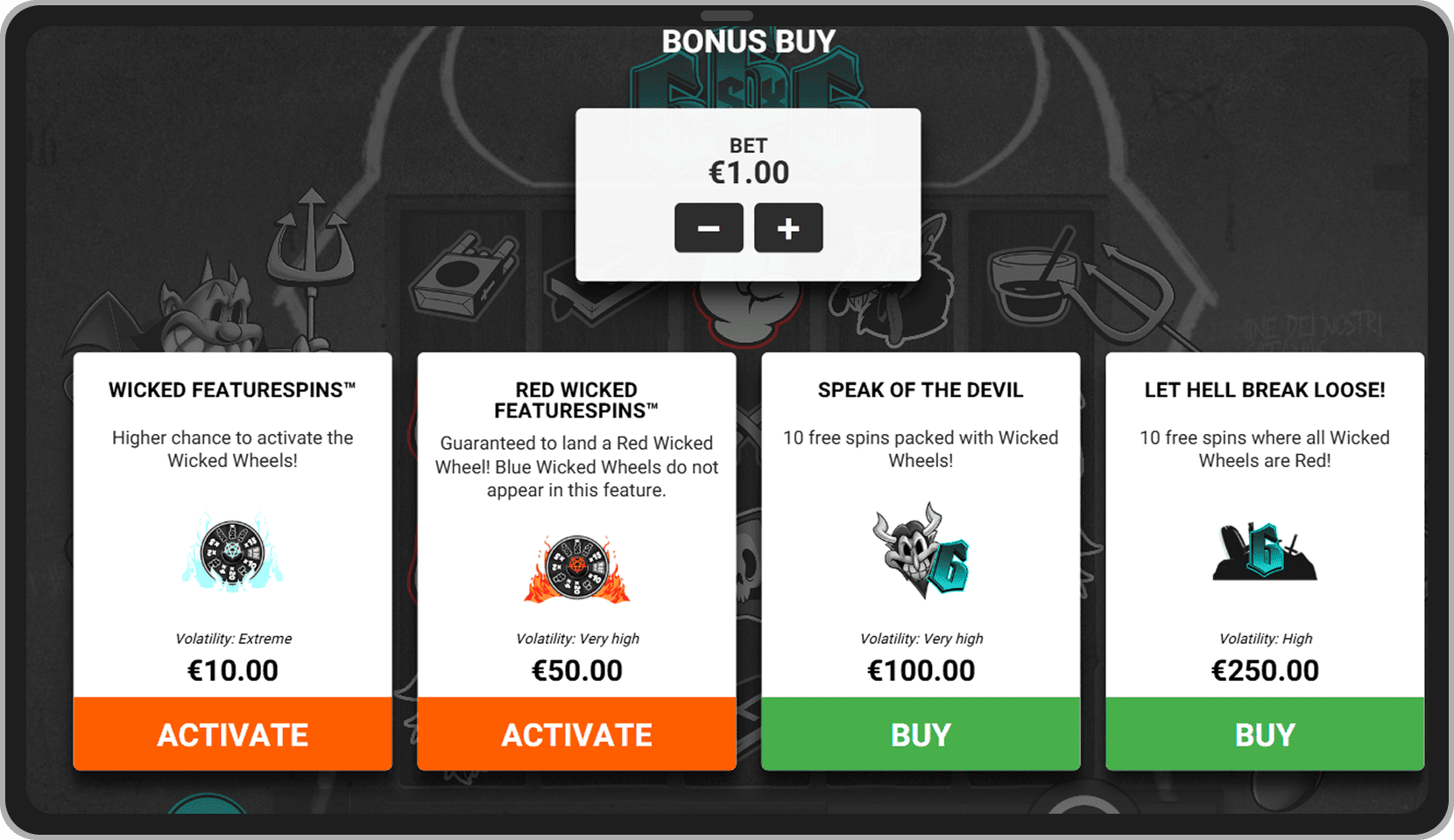 Meniu Cumparare Bonus