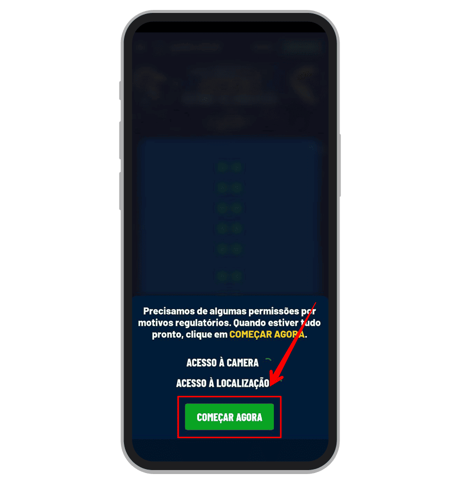 Aceita verificação de localização