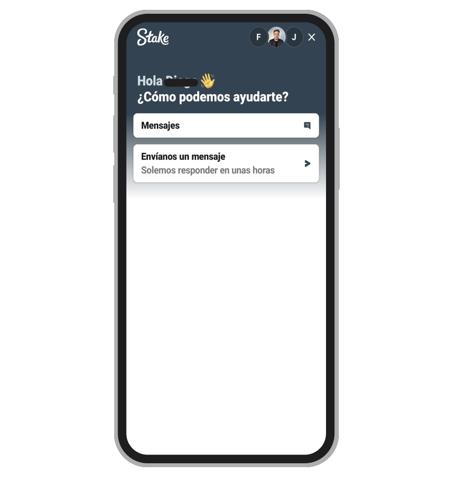 Atención al cliente Stake