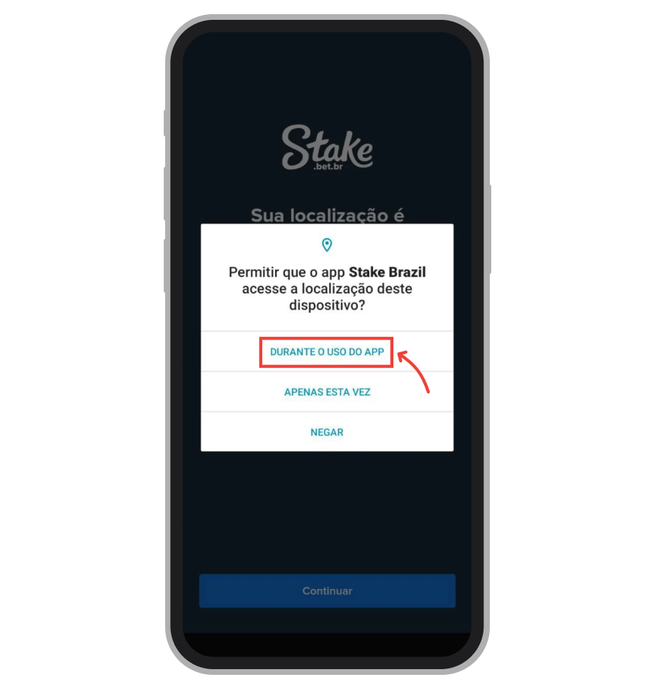 Aceite compartilhar a sua localização