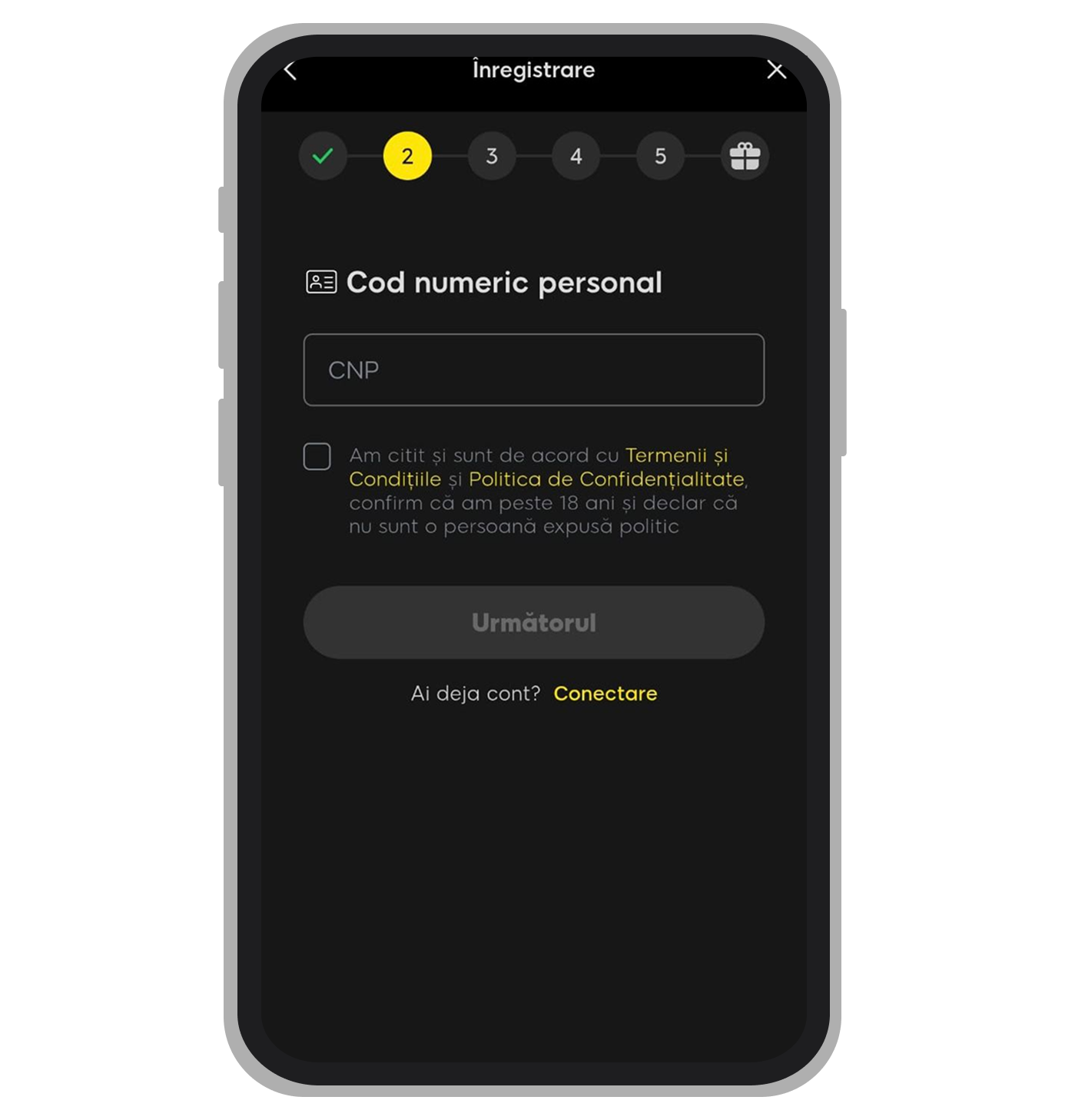 Formular de înregistrare 888 Casino (a doua parte)