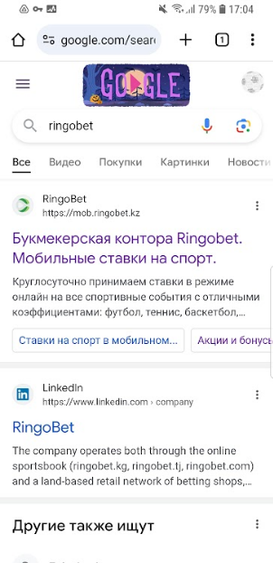 Букмекерский продукт Ringobet