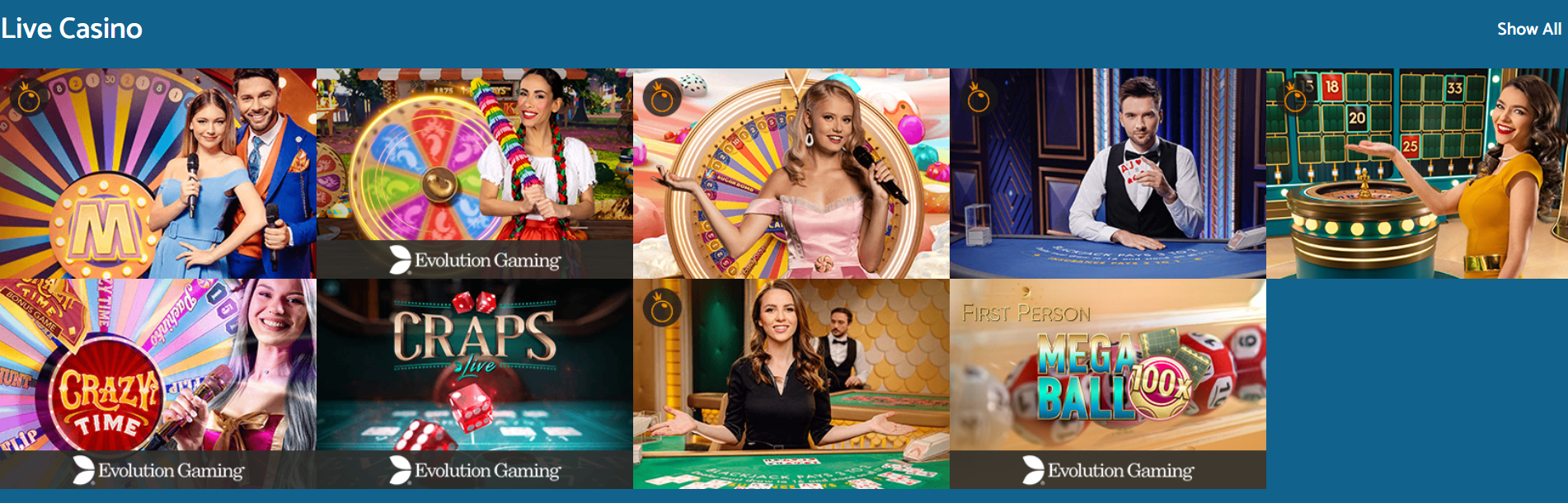 View live casino