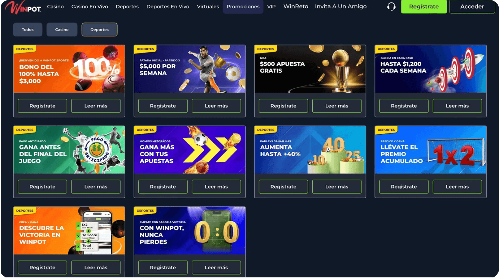 Bonos. WinPot