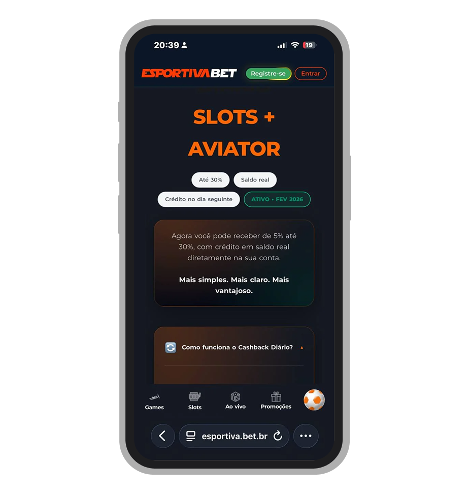 Promoção de cashback crash na Esportiva.bet com até 30% de reembolso no Aviator