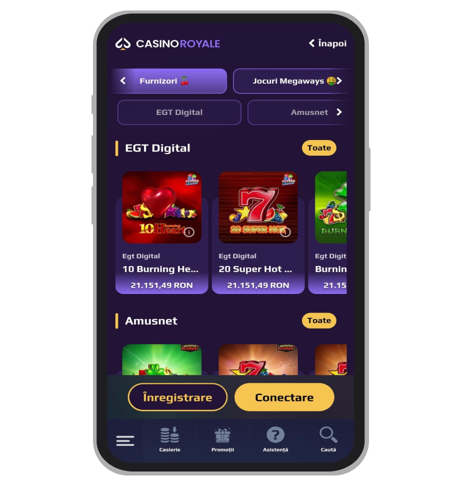 Furnizori Casino Royale