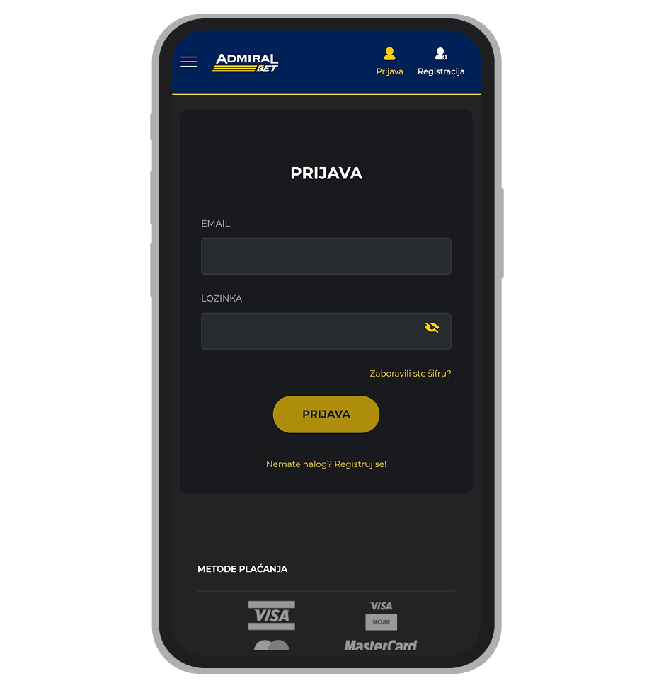 AdmiralBet prijava